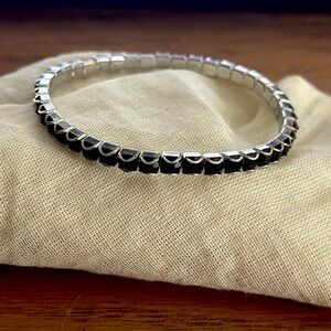 Touchstone Crystal Onyx Stretch Bracelet